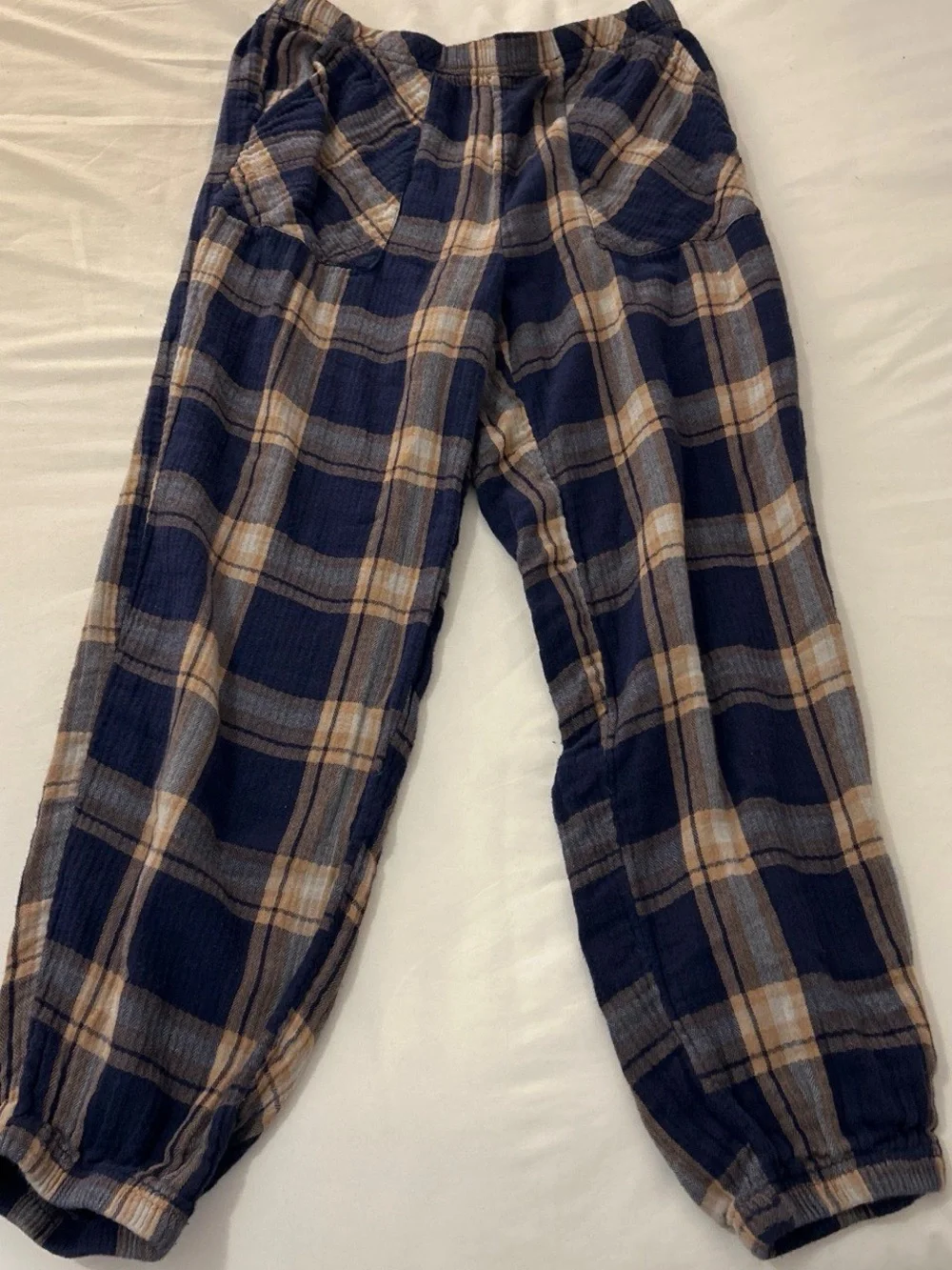 Aerie Soft Gauze Plaid Pajama Joggers